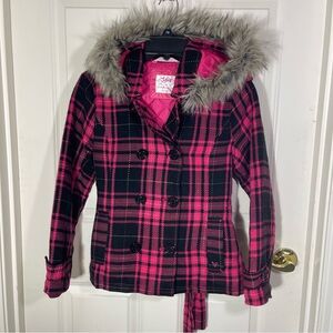 Justice Pink and Black Girls Jacket 12